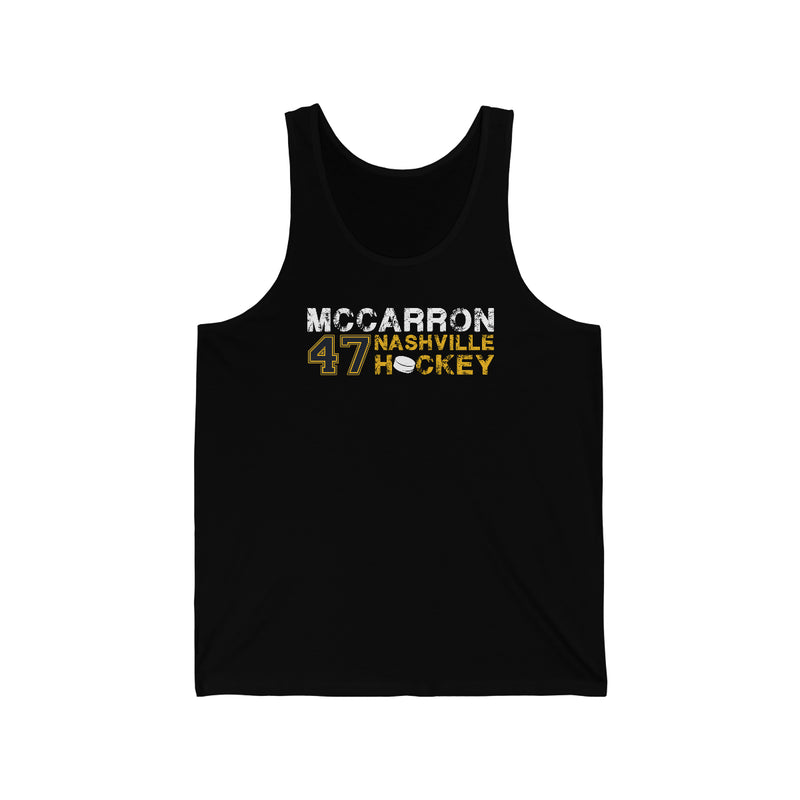 McCarron 47 Nashville Hockey Unisex Jersey Tank Top