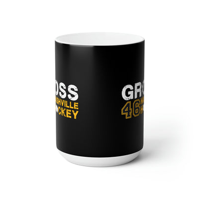 Gross 46 Nashville Hockey Ceramic Coffee Mug In Black, 15oz