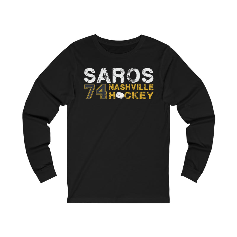 Saros 74 Nashville Hockey Unisex Jersey Long Sleeve Shirt