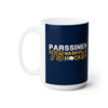Parssinen 75 Nashville Hockey Ceramic Coffee Mug In Navy Blue, 15oz