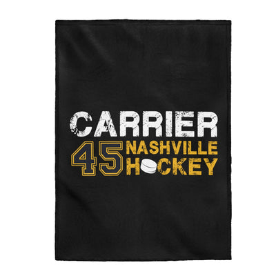 Carrier 45 Nashville Hockey Velveteen Plush Blanket
