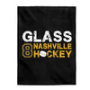 Glass 8 Nashville Hockey Velveteen Plush Blanket