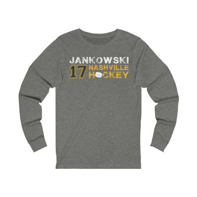 Jankowski 17 Nashville Hockey Unisex Jersey Long Sleeve Shirt