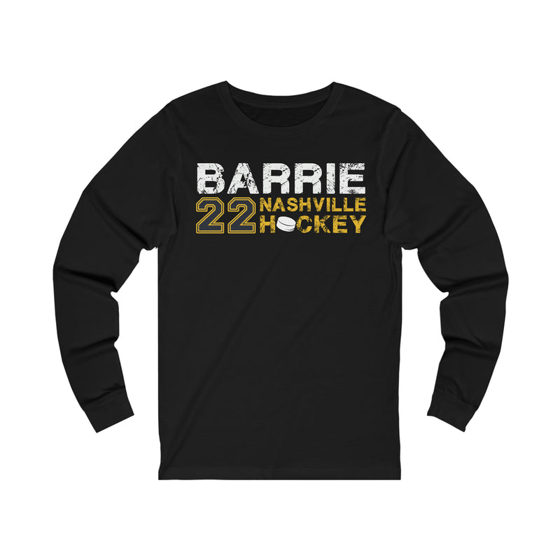 Barrie 22 Nashville Hockey Unisex Jersey Long Sleeve Shirt