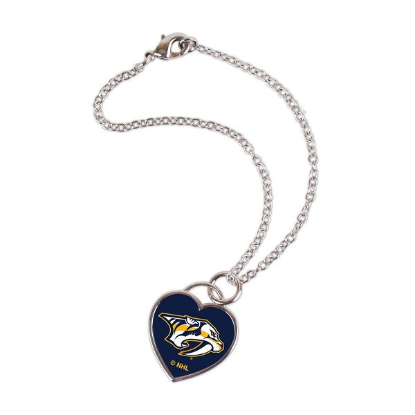 Nashville Predators 3D Heart Bracelet Jewelry