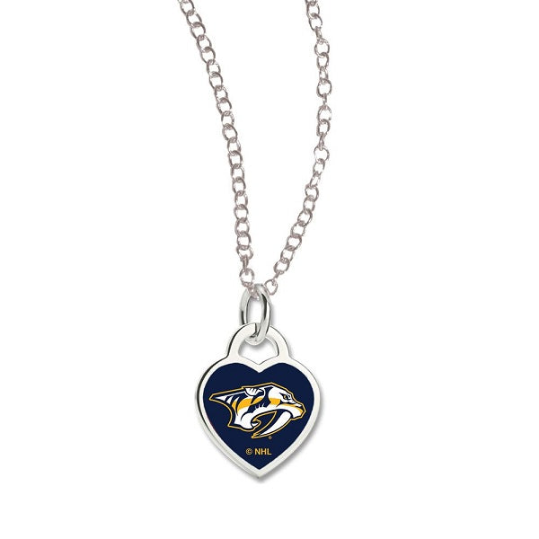 Nashville Predators 3D Heart Necklace