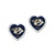 Nashville Predators 3D Heart Post Earrings