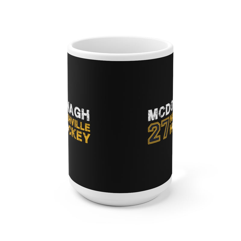 McDonagh 27 Nashville Hockey Ceramic Coffee Mug In Black, 15oz