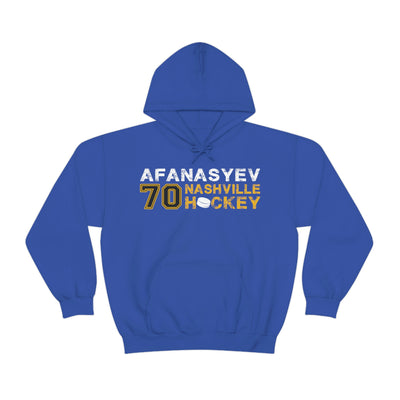 Afanasyev 70 Nashville Hockey Unisex Hooded Sweatshirt