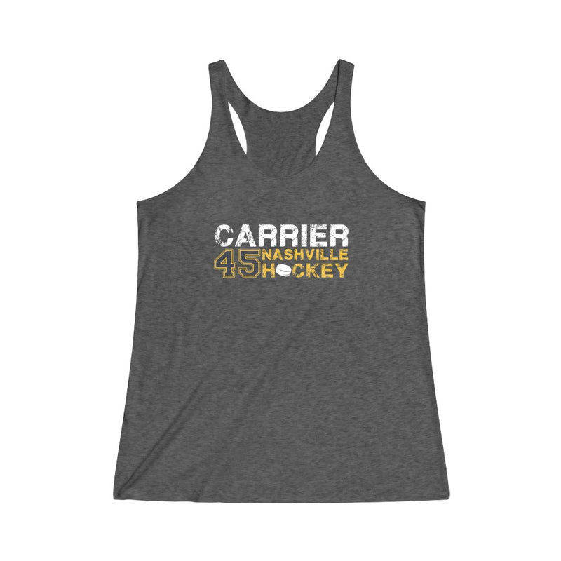 Carrier 45 Nashville Hockey Women's Tri-Blend Racerback Tank Top