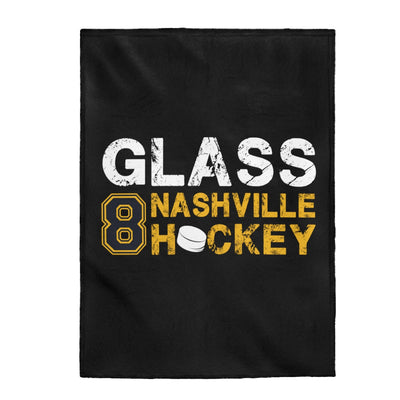 Glass 8 Nashville Hockey Velveteen Plush Blanket