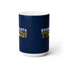 Evangelista 77 Nashville Hockey Ceramic Coffee Mug In Navy Blue, 15oz