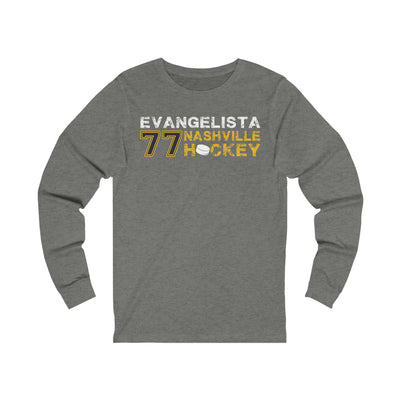 Evangelista 77 Nashville Hockey Unisex Jersey Long Sleeve Shirt