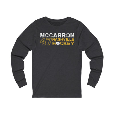 McCarron 47 Nashville Hockey Unisex Jersey Long Sleeve Shirt