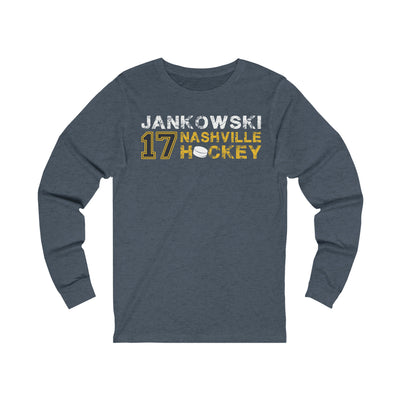 Jankowski 17 Nashville Hockey Unisex Jersey Long Sleeve Shirt