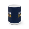 Lauzon 3 Nashville Hockey Ceramic Coffee Mug In Navy Blue, 15oz