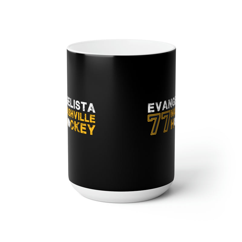Evangelista 77 Nashville Hockey Ceramic Coffee Mug In Black, 15oz