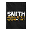 Smith 36 Nashville Hockey Velveteen Plush Blanket