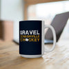 Gravel 5 Nashville Hockey Ceramic Coffee Mug In Navy Blue, 15oz