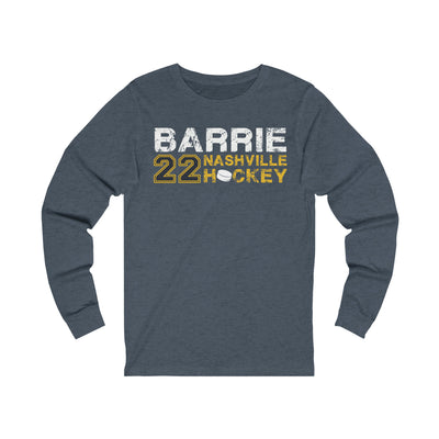Barrie 22 Nashville Hockey Unisex Jersey Long Sleeve Shirt