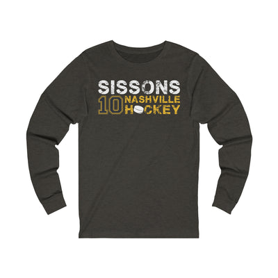 Sissons 10 Nashville Hockey Unisex Jersey Long Sleeve Shirt