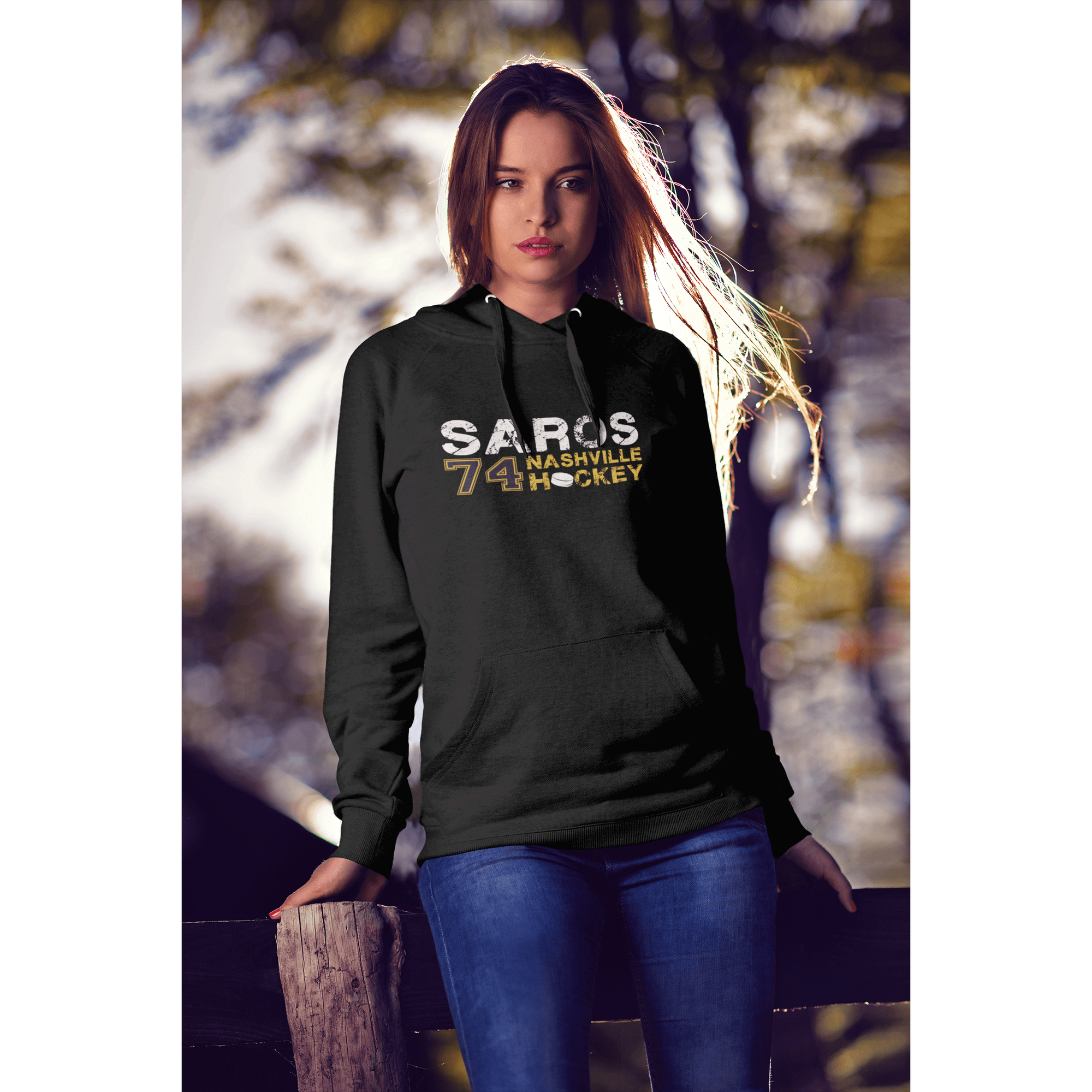 Saros 74 Nashville Hockey Unisex Hooded Sweatshirt